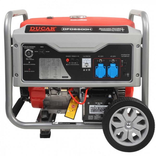 Generador bencinero monofásico DUCAR  DFD 6500H 5.500 watts